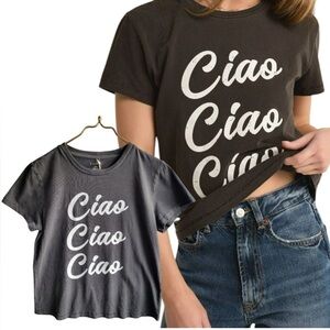 Z Supply washed grey Ciao tee- small